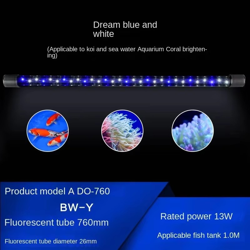 Aquarium Fish Parrot - LED-Aquarium-Landschaftslampe, Arowana-Lampe, Papageienfische, tropische Fische, Koralle,