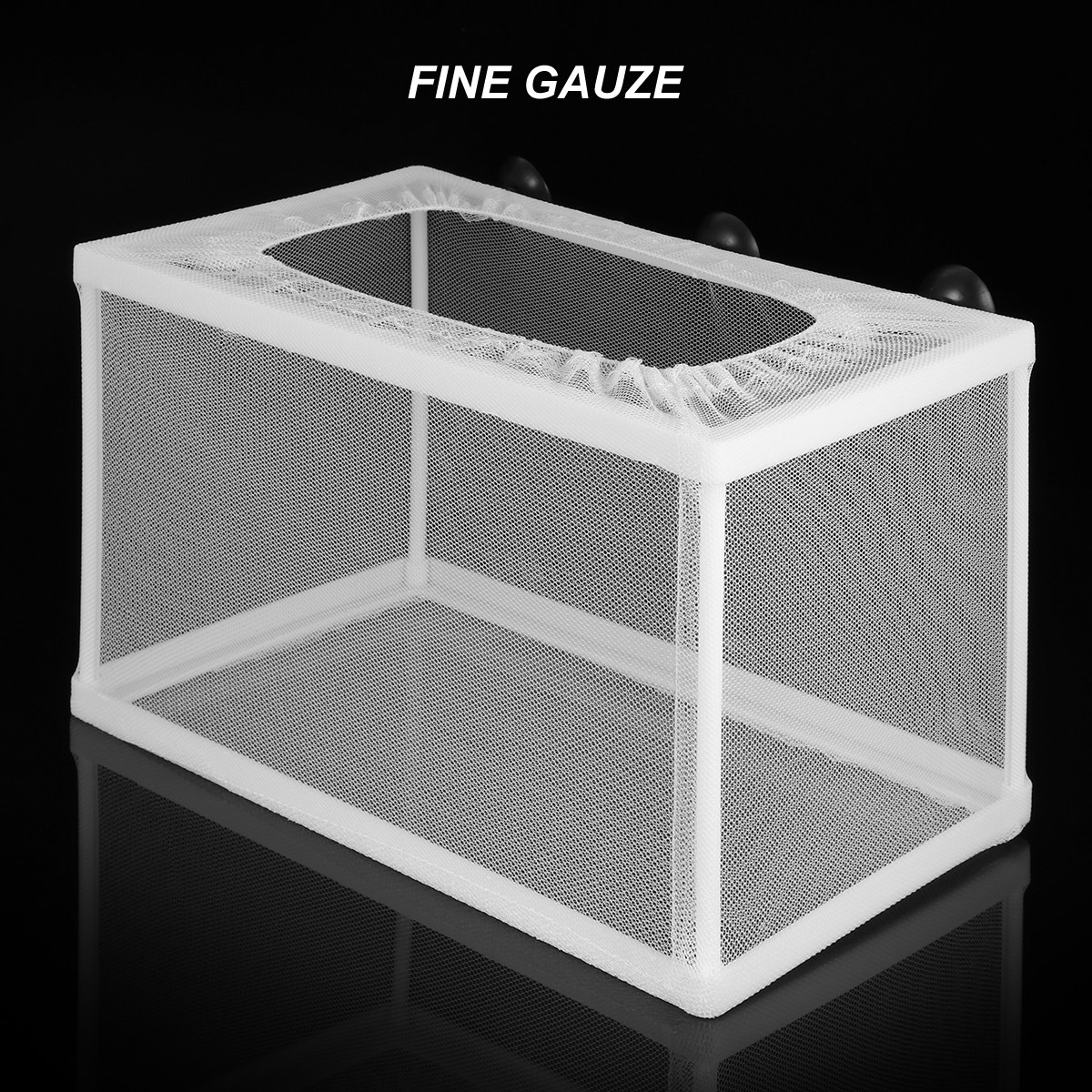 Aquarium Fish Net Big Size - Großes Aquarium-Zuchtbox-Netz für Fischzucht mit Saugnäpfen,