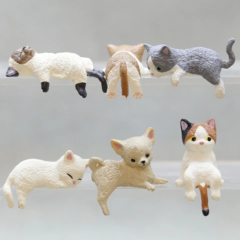 Aquarium Fish Cartoon - 1Pc Nette Cartoon Katze PVC Hause