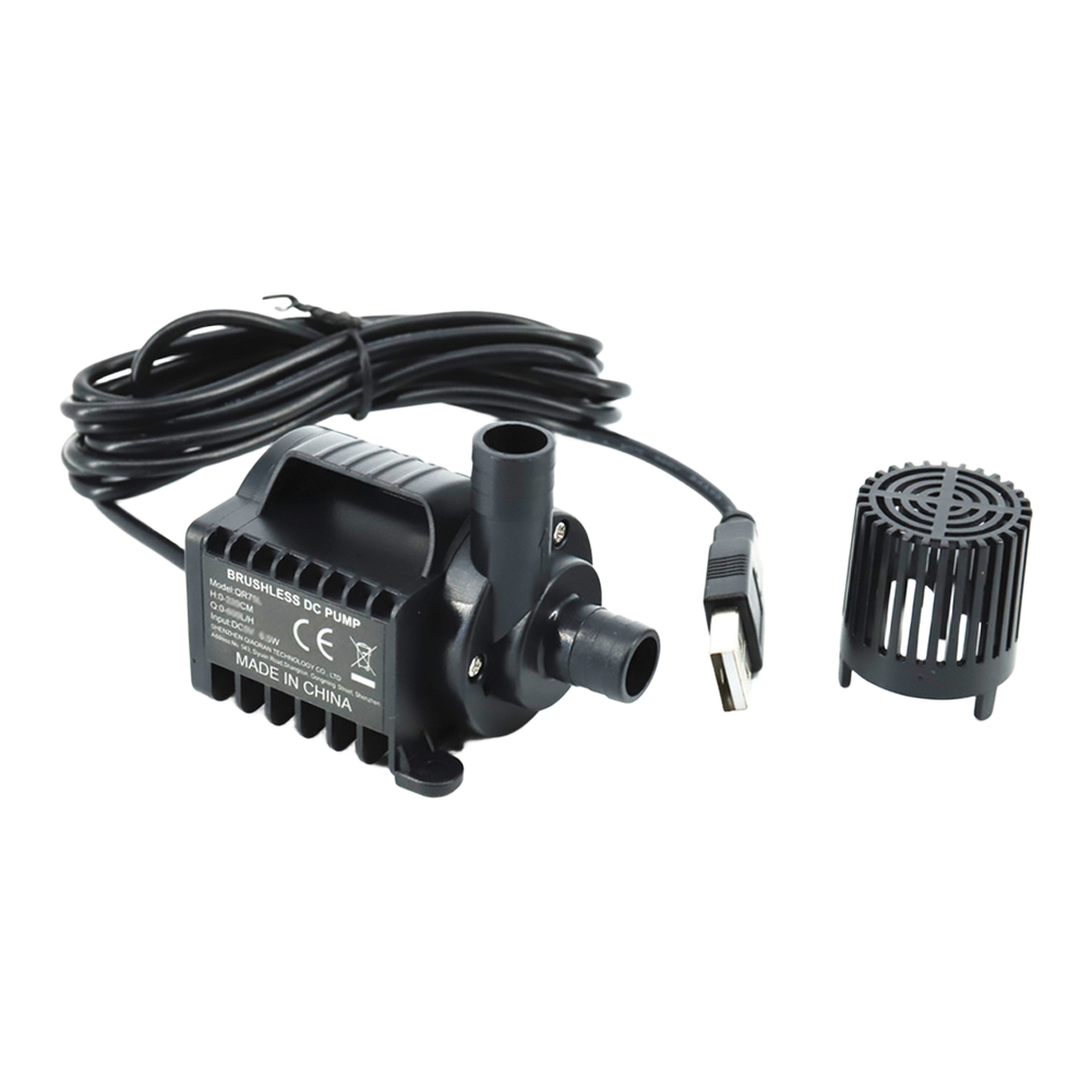 Aquarium Fish Rate - 5V bürstenlose Gleichstrom-Wasserpumpe, 500 l/h Durchflussrate,