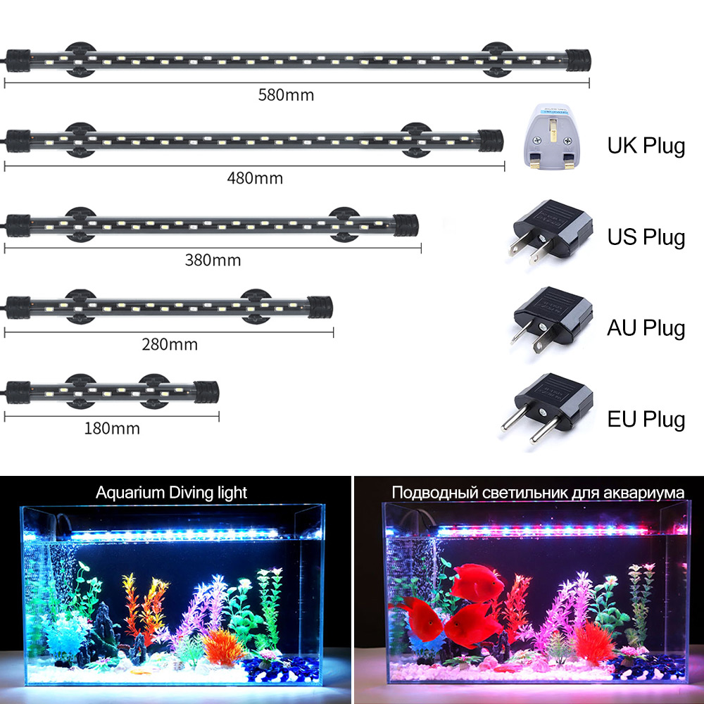 Aquarium Fish Only - 90-260V Aquarium Licht LED Wasserdichte Aquarium