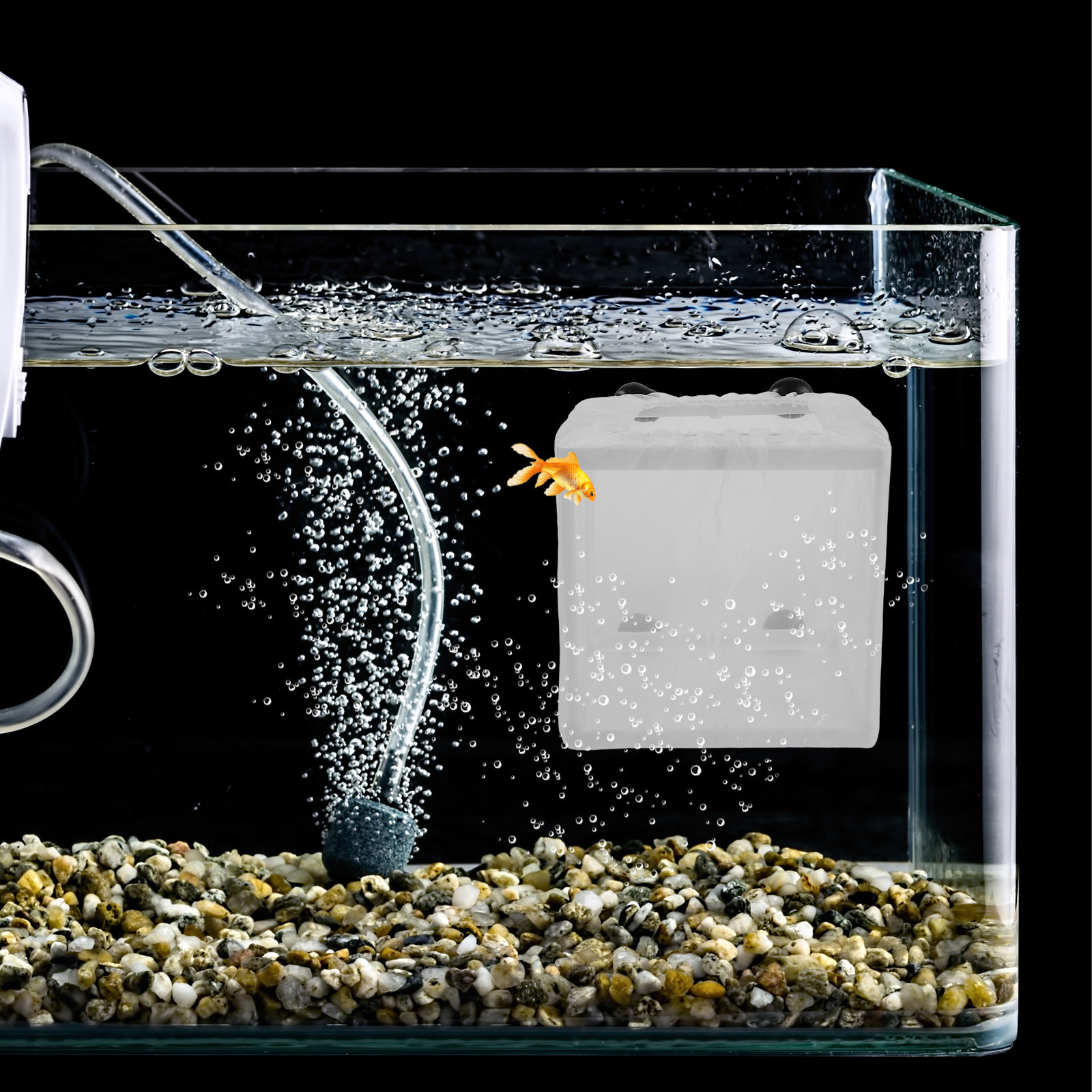 Aquarium Fish Eggs - 2er-Set Fischzuchtbox Aquarium Schwimmende Isolationskammer Atmungsaktives