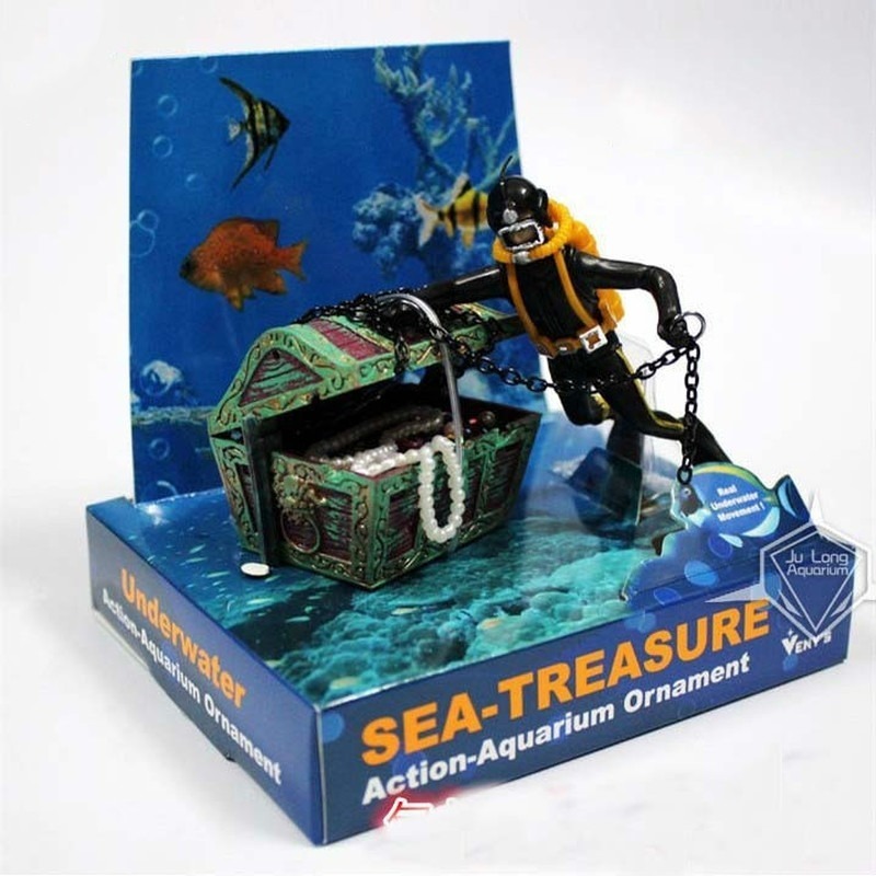 Aquarium Fish Games - 1pc Aquarium Dekoration Schatz Frogman Aquarium