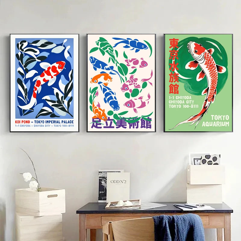 Retro Abstrakte Cartoon Japani – Aquarium Fish Cartoon Bewertung und Preis