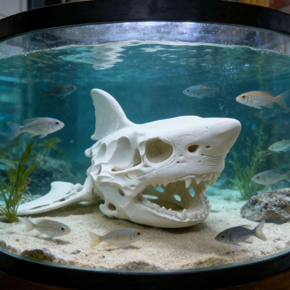 3D-gedruckter Haifischschädel- – Aquarium Fish Games Bewertung und Preis