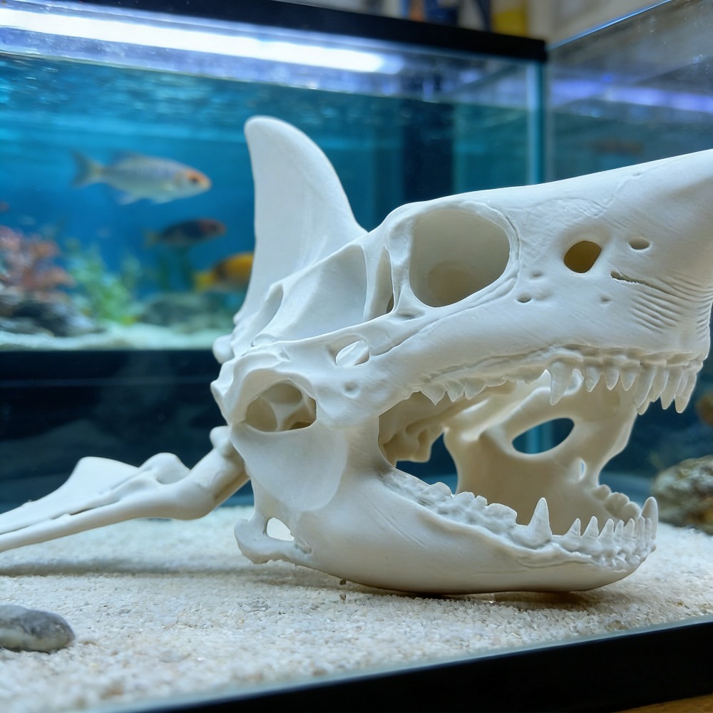 3D-gedruckter Haifischschädel- – Aquarium Fish Games Bewertung und Preis
