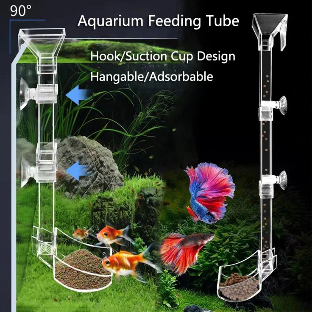 Transparentes Futterspenderroh – Aquarium Fish Price Bewertung und Preis