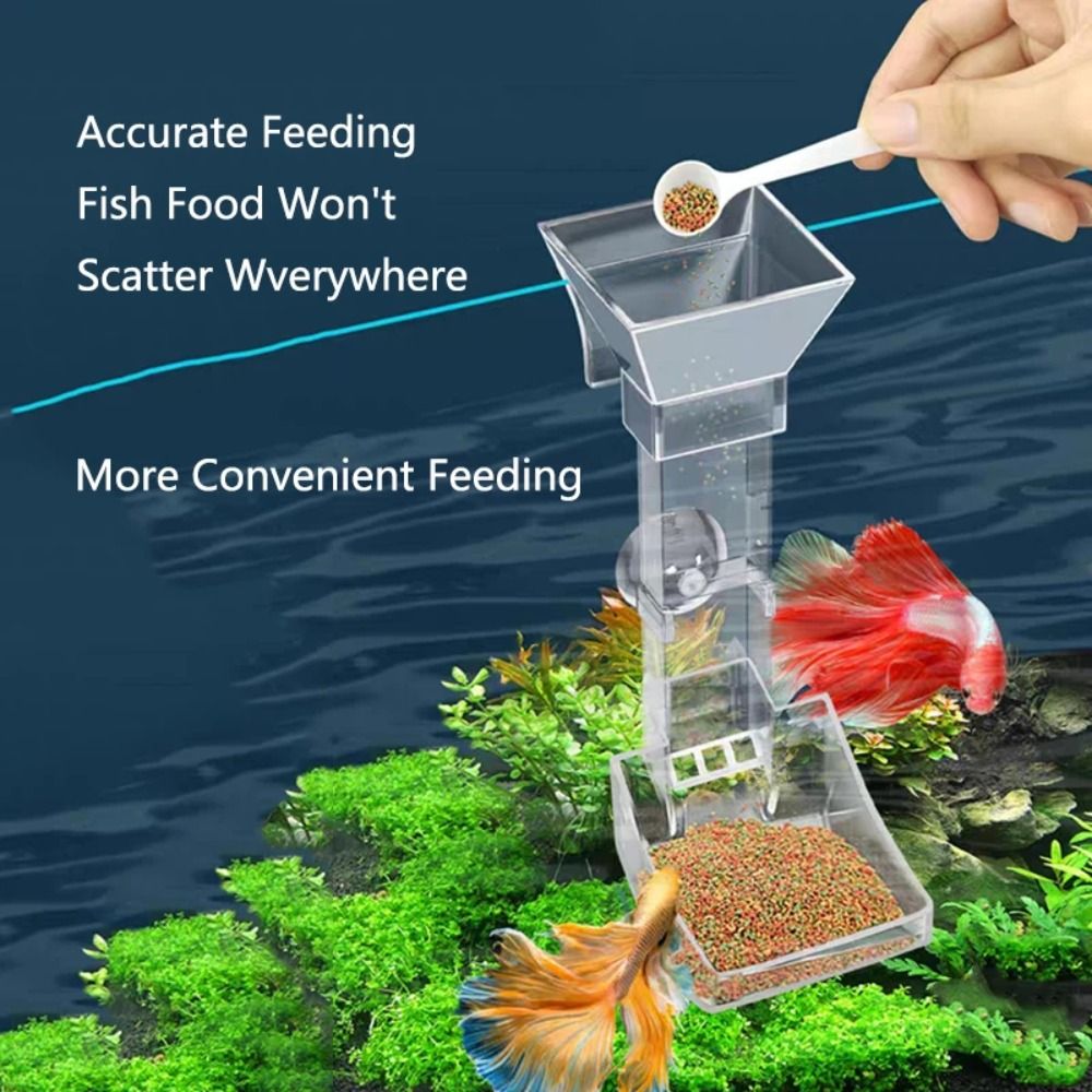 Transparentes Futterspenderroh – Aquarium Fish Price Bewertung und Preis