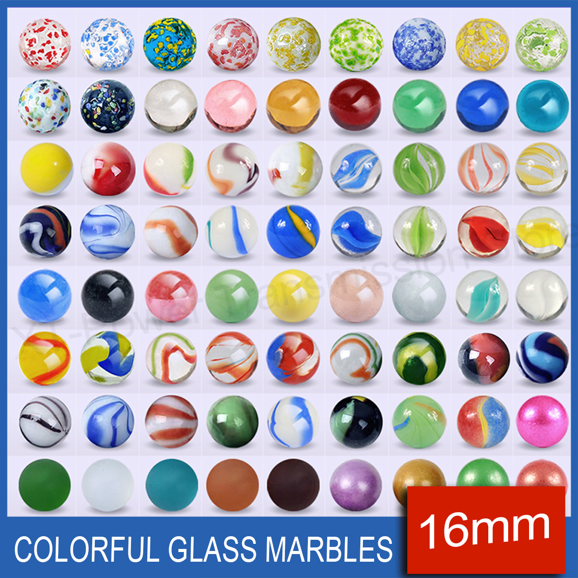 5-90PCS 16mm Bunte Glas Murmel – Aquarium Fish Games Bewertung und Preis