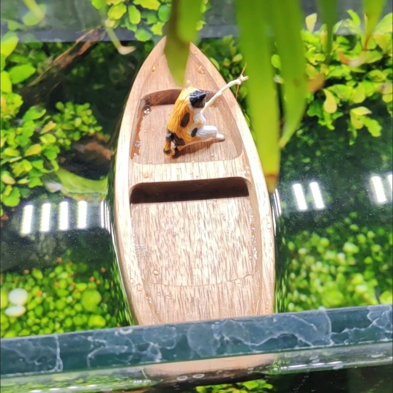 Handgemachte Holzboot Mini Sch – Aquarium Fish Games Bewertung und Preis