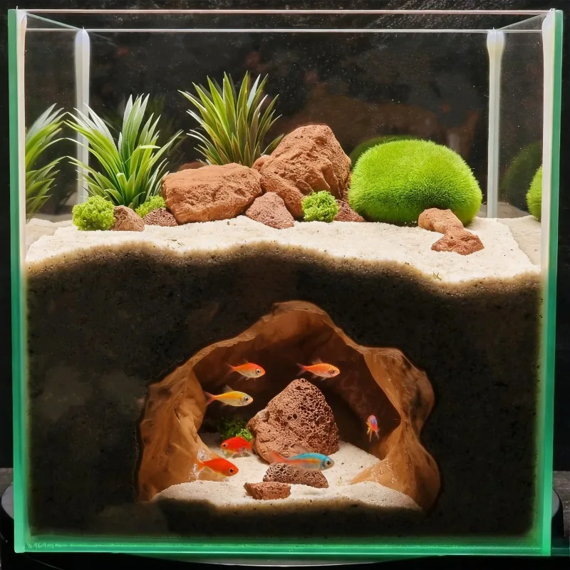 Sinkhole Cave Aquarium Ornamen – Aquarium Fish Marine Bewertung und Preis