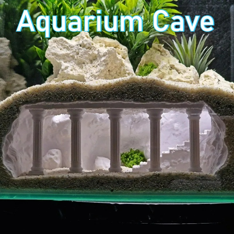 3D-Gedruckte Fischhöhle, Künst – Aquarium Fish Games Bewertung und Preis