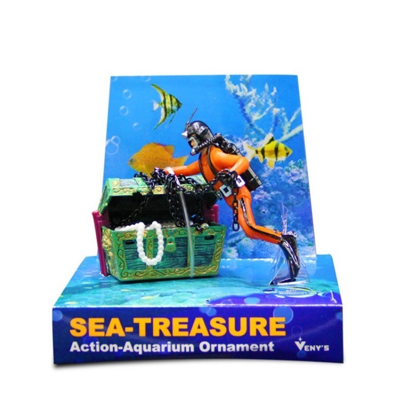 1pc Aquarium Dekoration Schatz – Aquarium Fish Games Bewertung und Preis